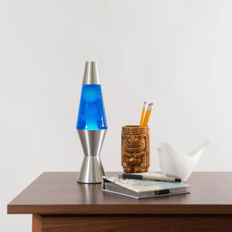 11.5″ LAVA Lamp – White/Blue/Silver - US 4189