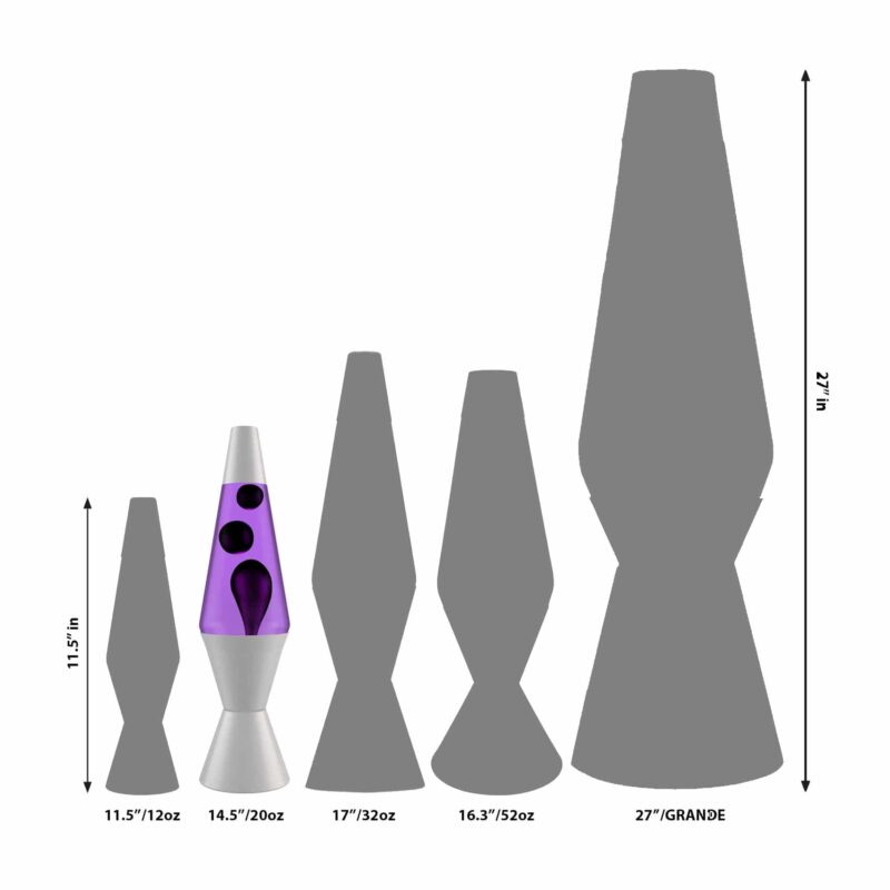 14.5’’ LAVA Lamp – Black & Purple - US 2257