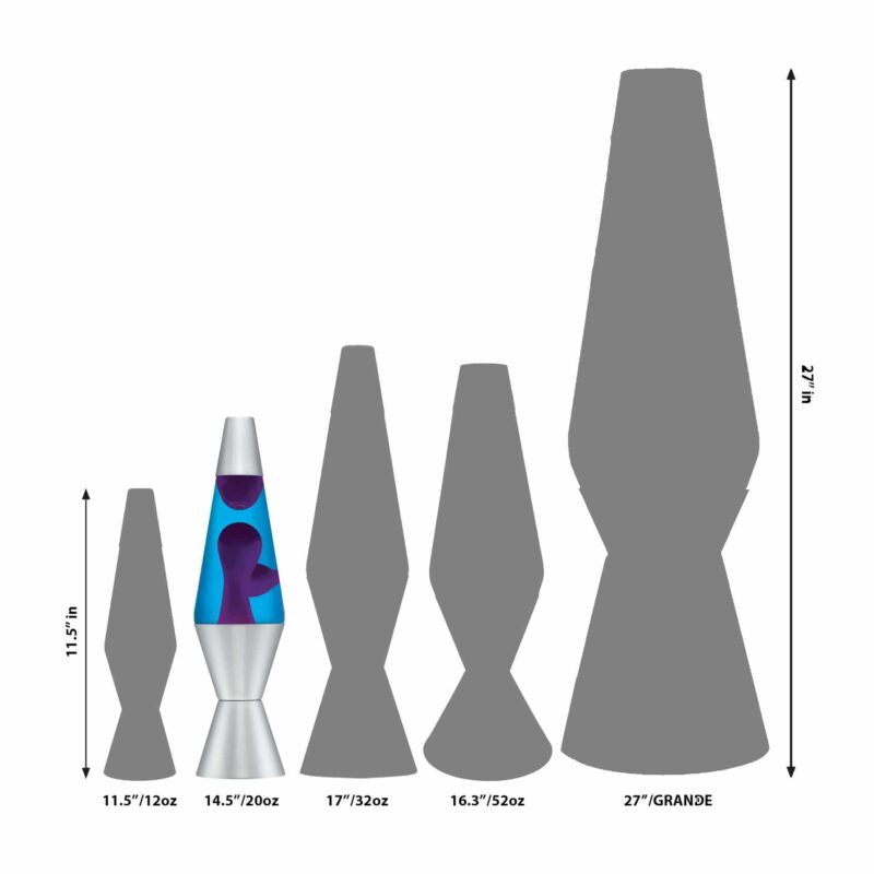 14.5″ LAVA Lamp – Purple/Blue/Silver - US 1347