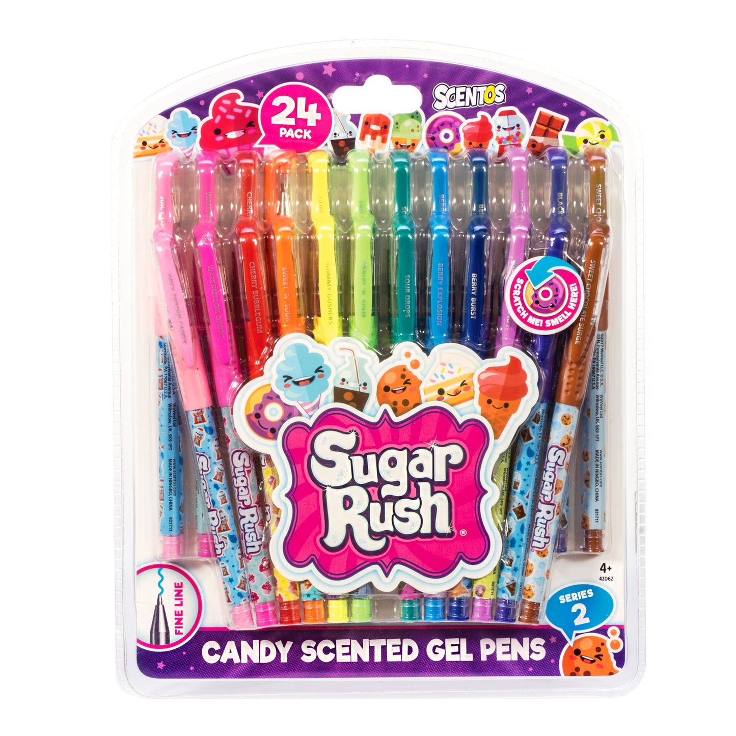 24 Sugar Rush Gel Pens – Scented - US 2075