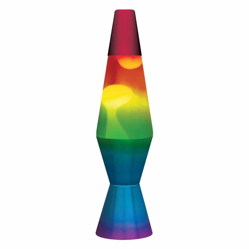 11.5″ LAVA Lamp Rainbow – White/Tricolor - US 1884