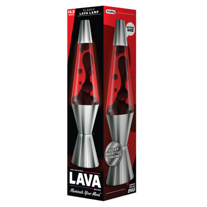 14.5″ Lava Lamp Chrome Plated Crimson - US 7848