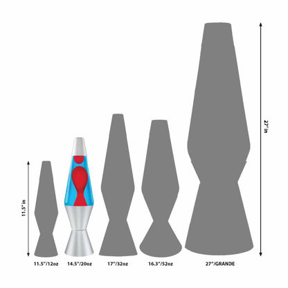 14.5″ LAVA Lamp – Red/Blue/Silver - US 5953
