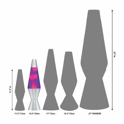 14.5” LAVA Lamp – Pink/Purple/Silver - US 5934