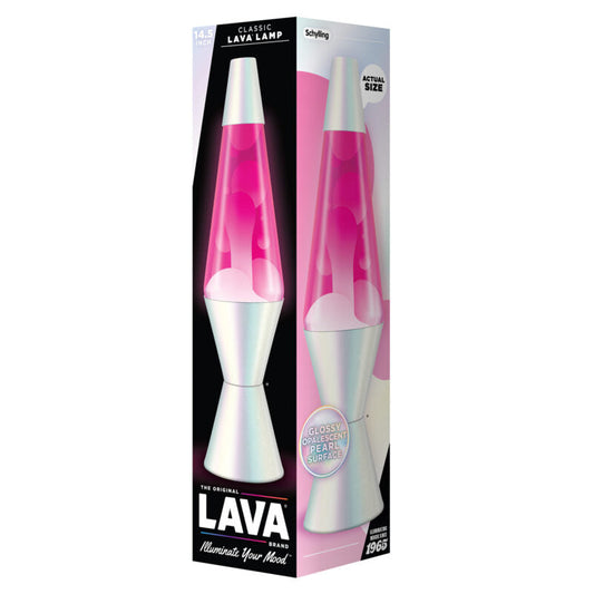 14.5″ Lava Lamp Opalescent Pearl - US 7845