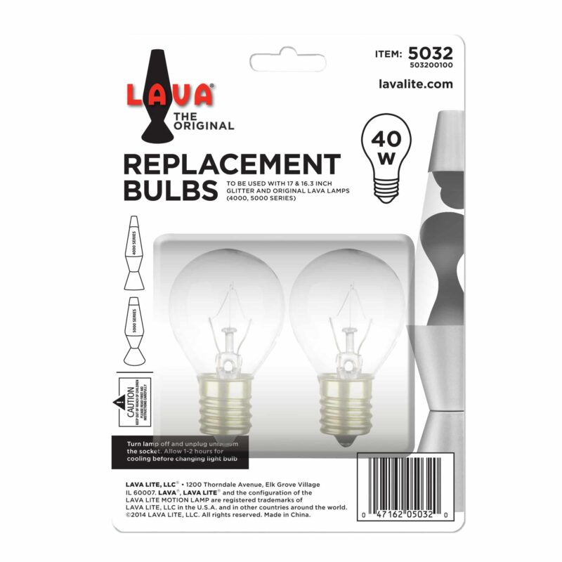 40W LAVA Lamp Light Bulb A15 - US 2004
