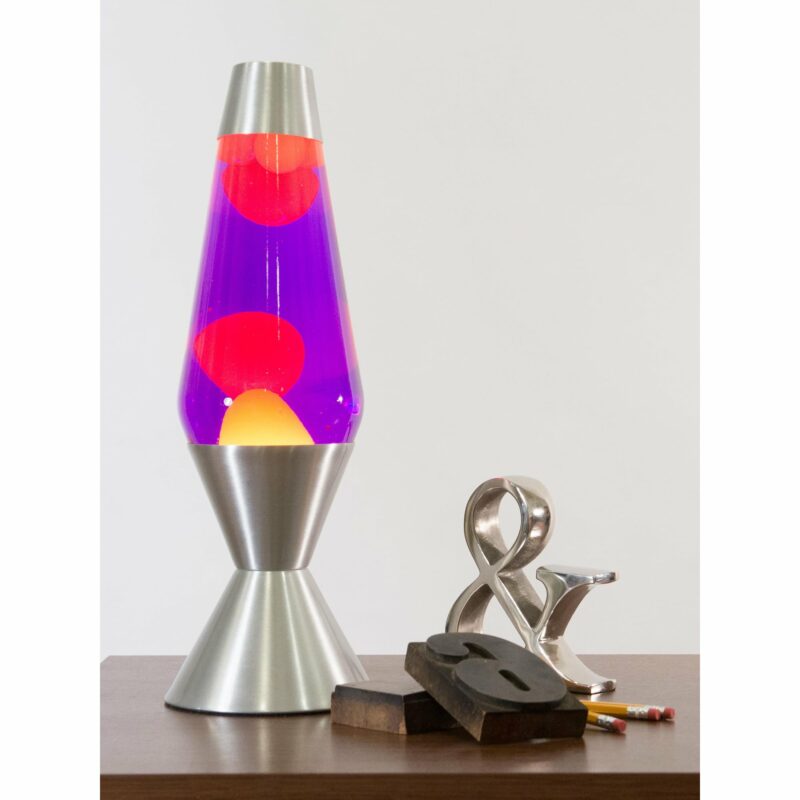 16.3″ LAVA Lamp – Yellow/Purple/Silver - US 4553