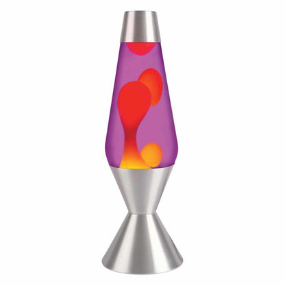 16.3″ LAVA Lamp – Yellow/Purple/Silver - US 4553