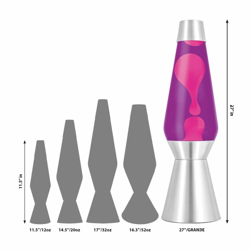 27″ LAVA Lamp Grande – Pink/Purple/Silver - US 9061