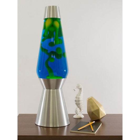 27″ LAVA Lamp Grande – Yellow/Blue/Silver - US 2662